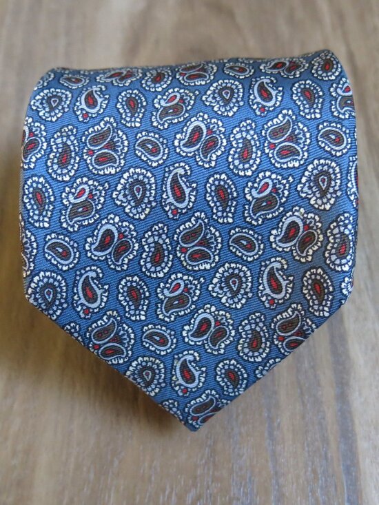 H. Herzfeld Other - H. Herzfeld Multi Color Paisley Print Imported Silk Men's Silk Neck Tie